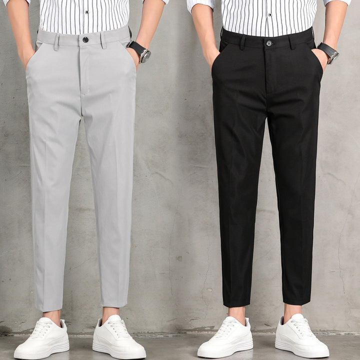 Herren elegante Chinohose mit schmalem Schnitt und praktischen Taschen Echoarchiv