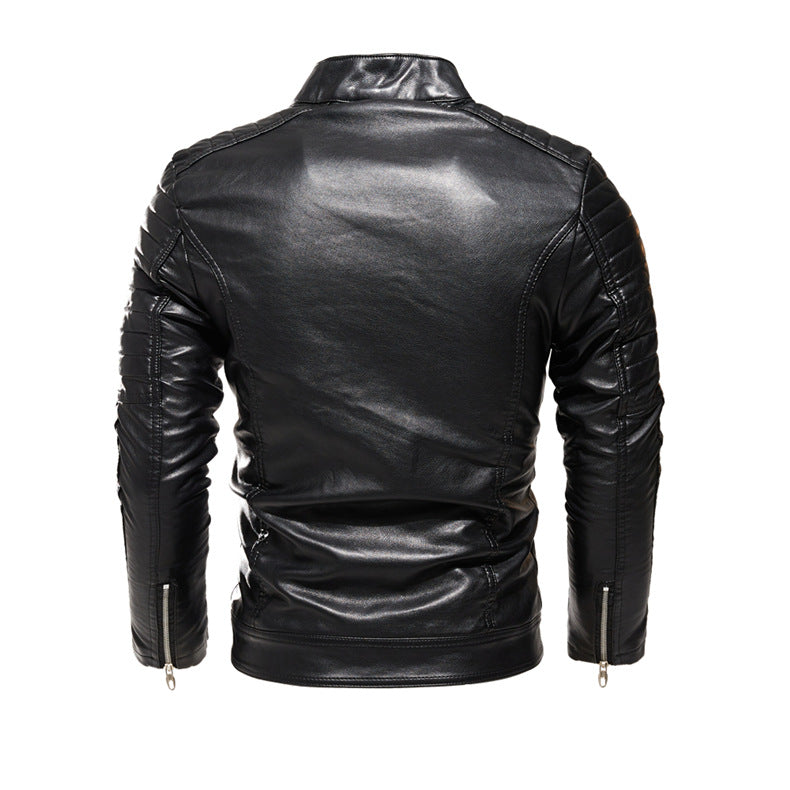Herren stylische Lederjacke mit einzigartigen Details Echoarchiv