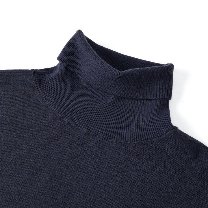Herren-Wollpullover, Rollkragen, 100% Wolle, dick