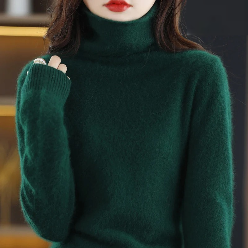 Echoarchiv | Pullover Damen Weicher Rollkragenpullover, Warm & Luxuriöses Design