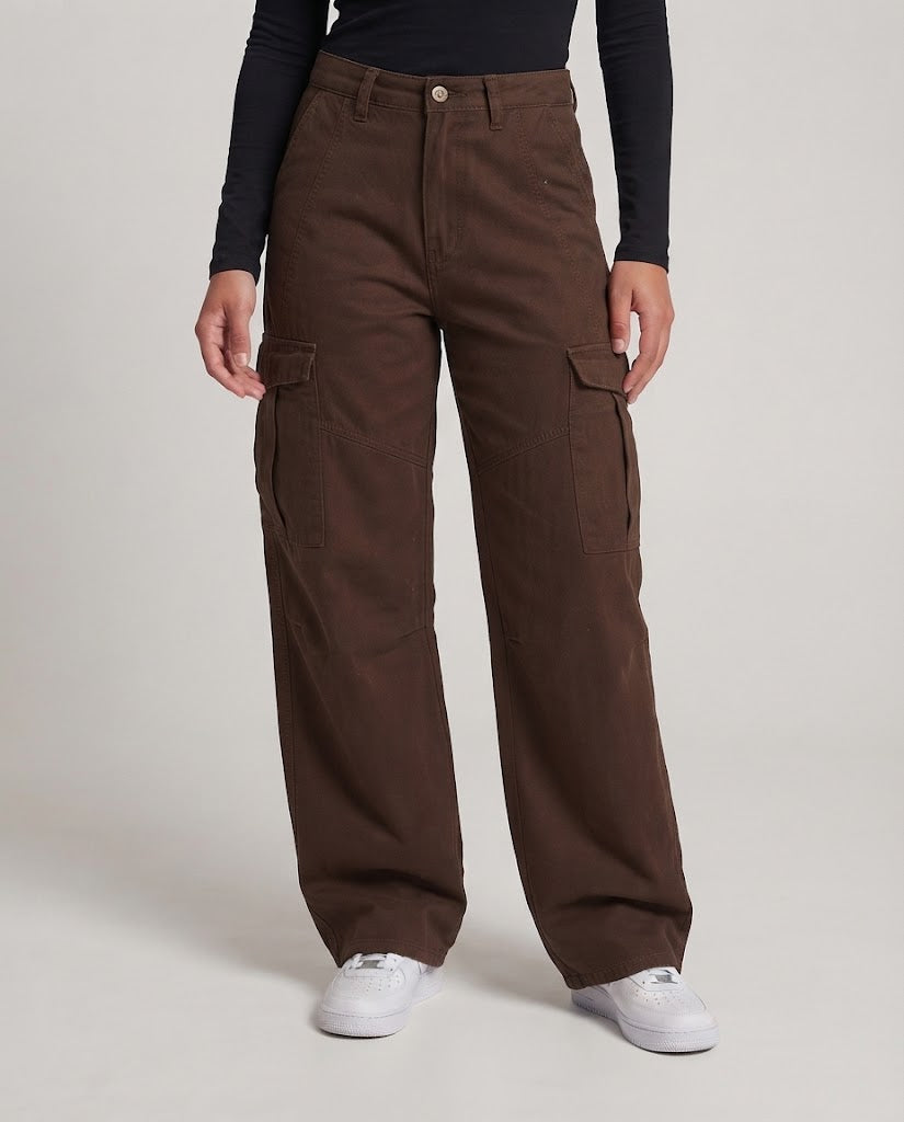 Damen Baggy-Cargo-Hose mit extrem weitem Bein und hoher Bundführung Echo Archiv