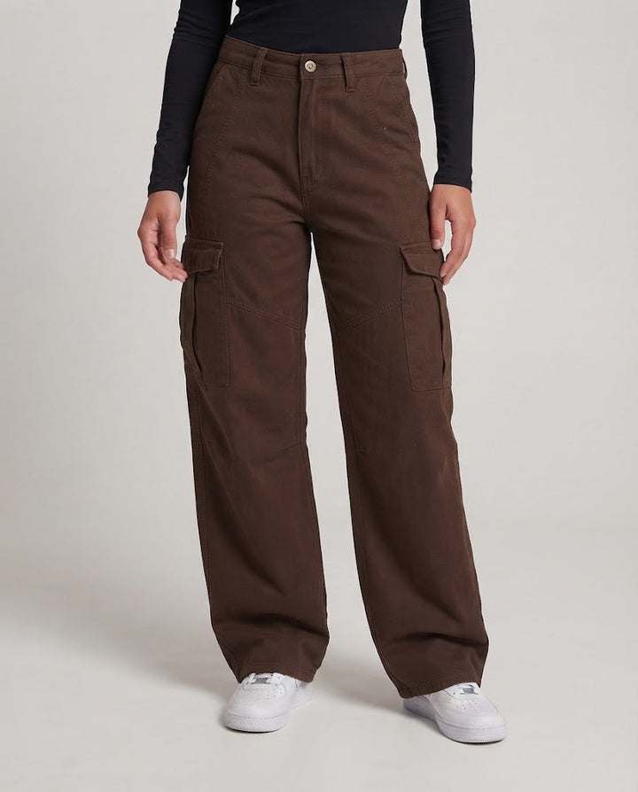 Damen Baggy-Cargo-Hose mit extrem weitem Bein und hoher Bundführung Echo Archiv