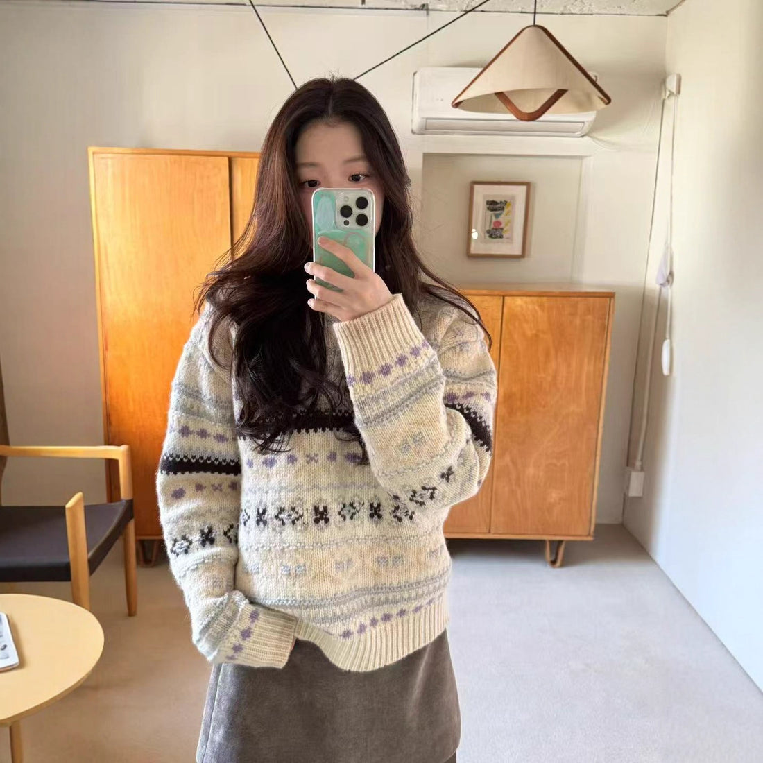 Damen-Strickpullover im koreanischen Stil