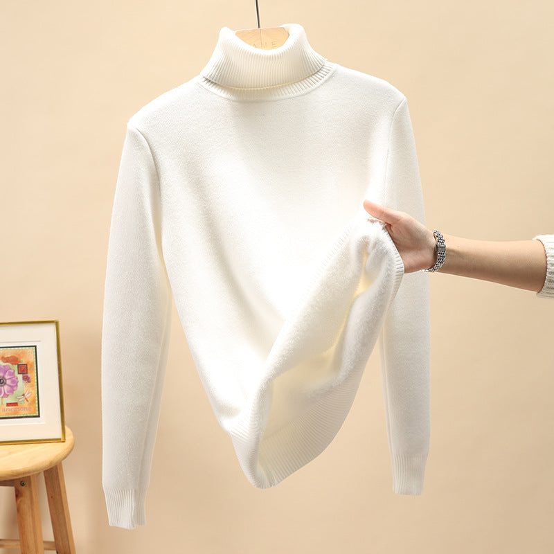 Herren-Rollkragenpullover, gefüttert, warm