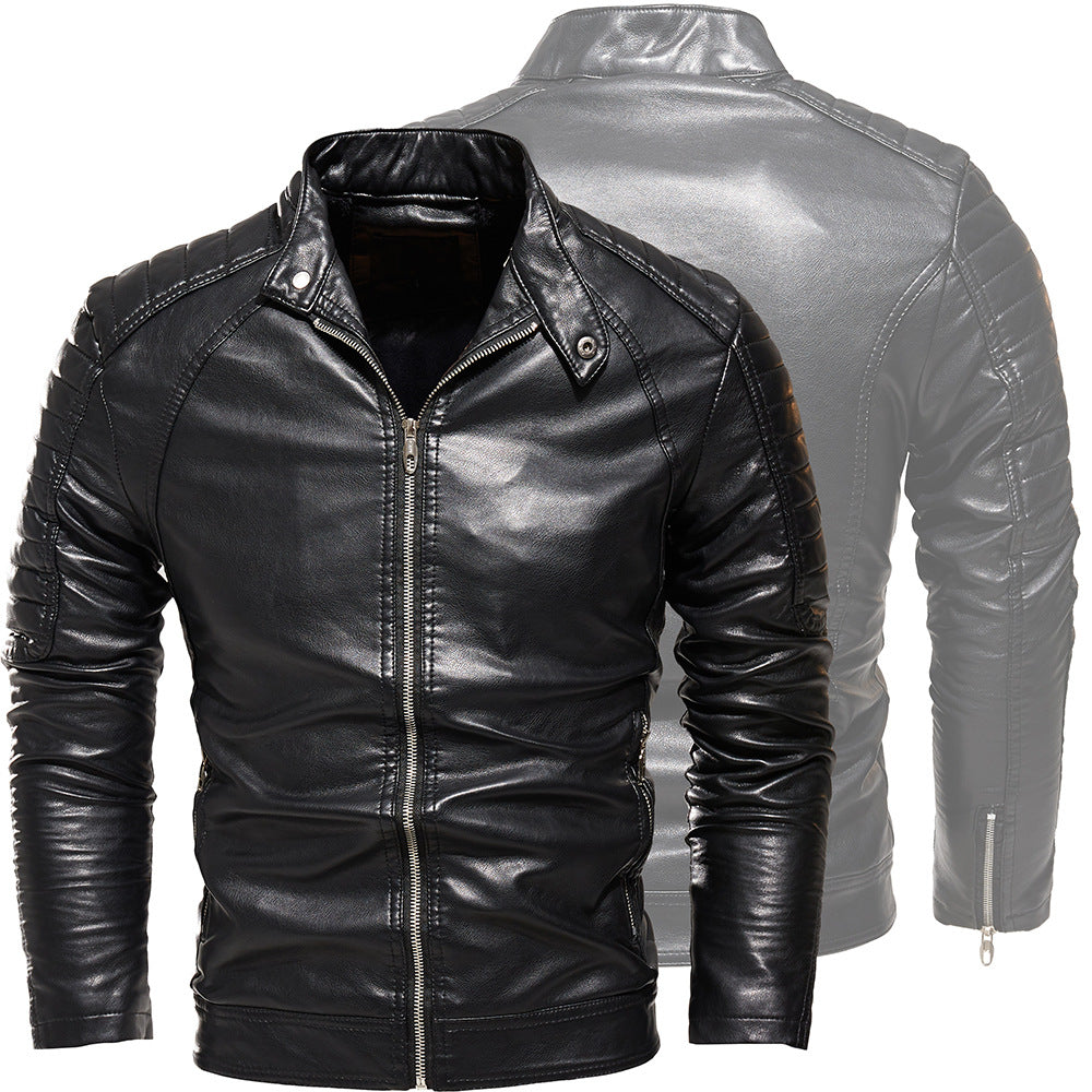 Herren stylische Lederjacke mit einzigartigen Details Echoarchiv