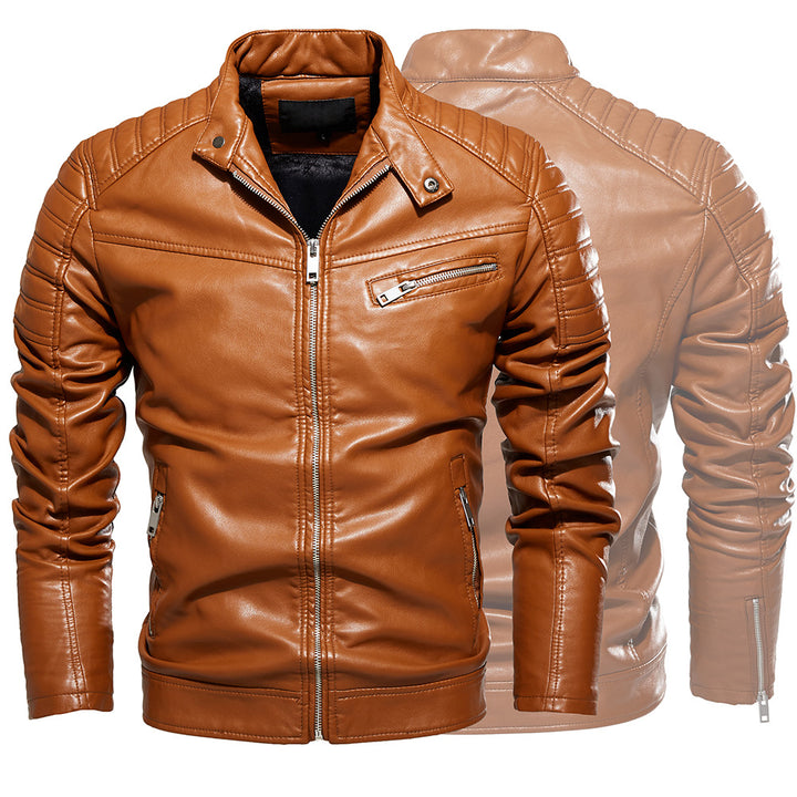 Herren lässige Bikerjacke aus hochwertigem Leder Echoarchiv