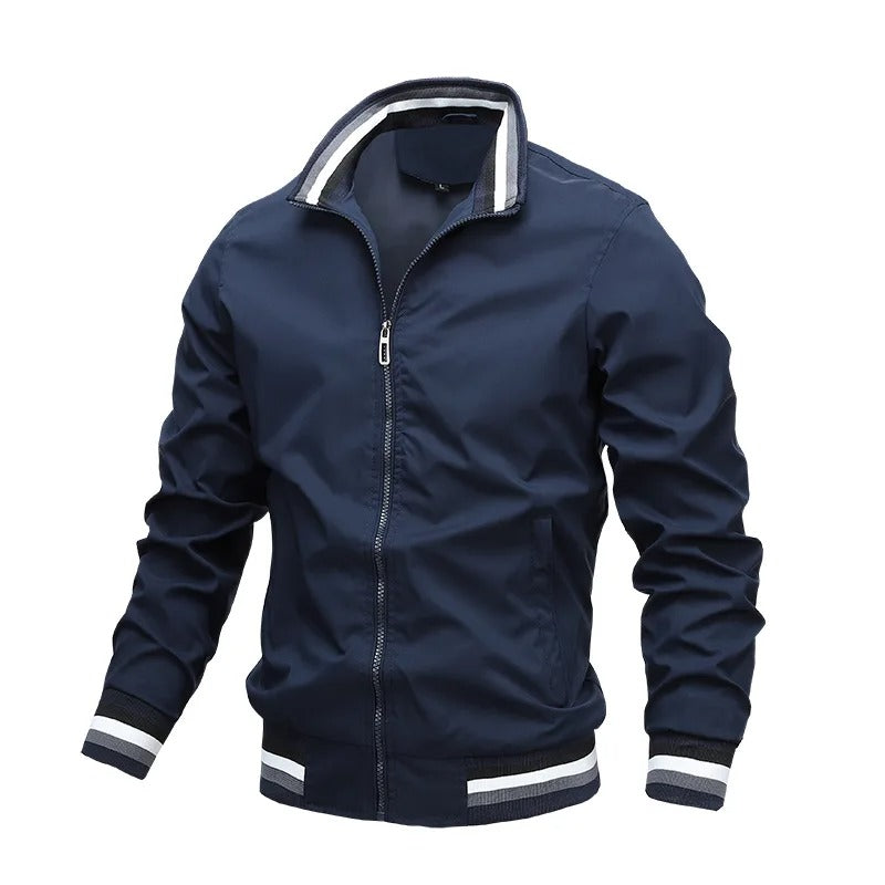Sportliche Gestreifte Herren Mitteljahresjacke – Taviero