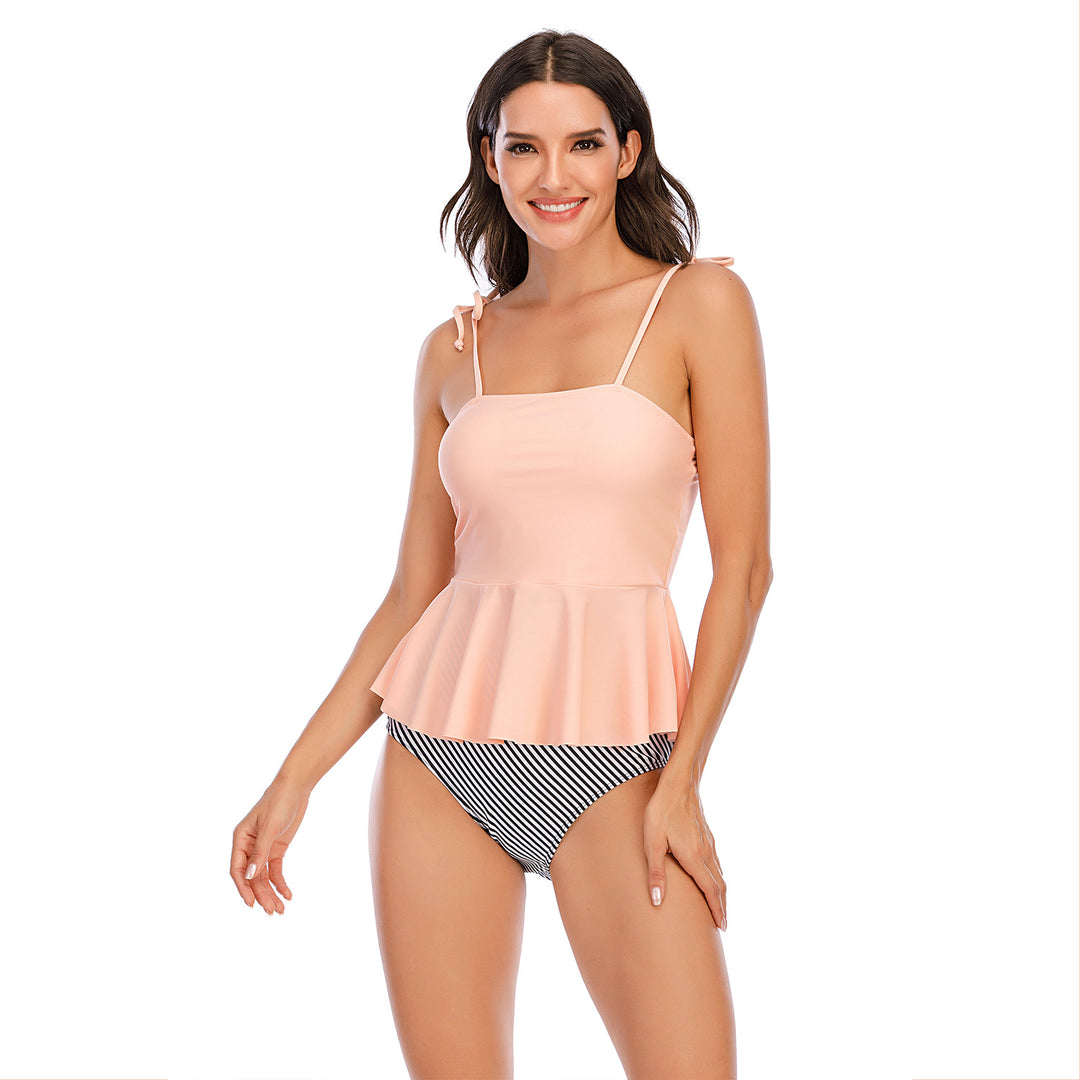 Damen Oberteil-Badeanzug mit schwingendem Design Echo Archiv