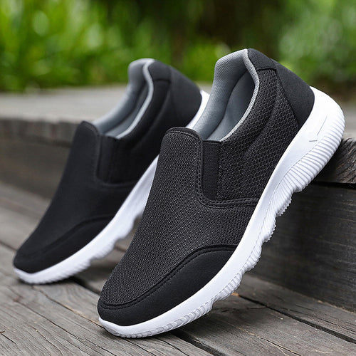 Herren nan atmungsaktiver Slip-On Freizeitschuh mit dehnbarem Einstieg, gestricktem Mesh-Obermaterial und stoßdämpfender EVA-Sohle Echo Archiv