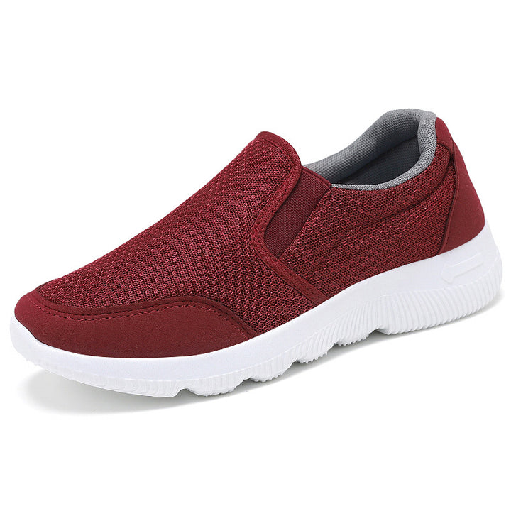 Herren nan atmungsaktiver Slip-On Freizeitschuh mit dehnbarem Einstieg, gestricktem Mesh-Obermaterial und stoßdämpfender EVA-Sohle Echo Archiv