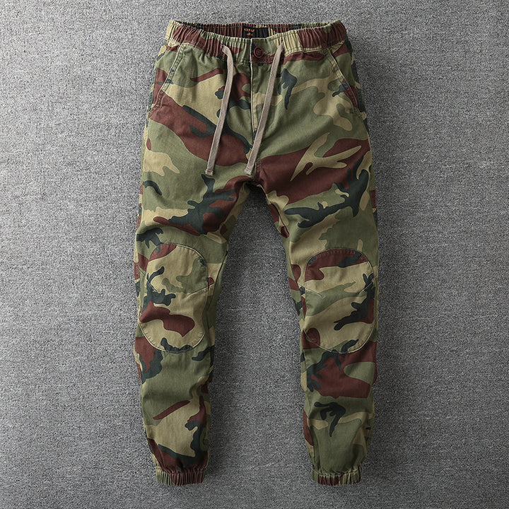 Herren Cargohose im Jogger‑Stil mit elastischem Bund und Knieverstärkung Echoarchiv