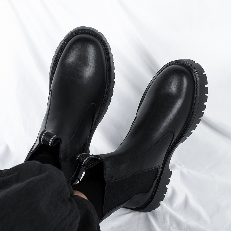 Robuste Chelsea-Stiefel mit Plateausohle