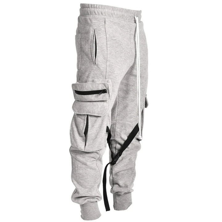 Herren Cargo-Hose mit praktischen Reißverschlusstaschen und elastischem Bund Echoarchiv