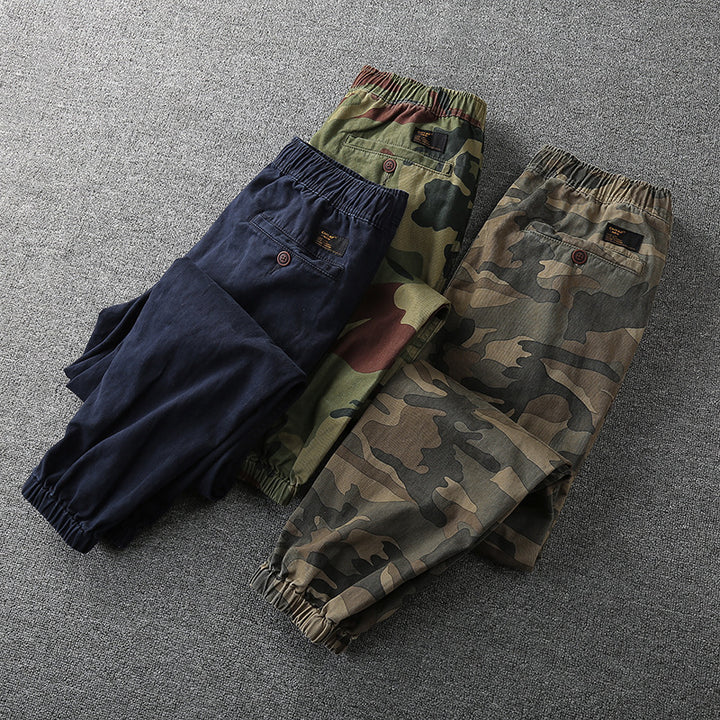 Herren Cargohose im Jogger‑Stil mit elastischem Bund und Knieverstärkung Echoarchiv