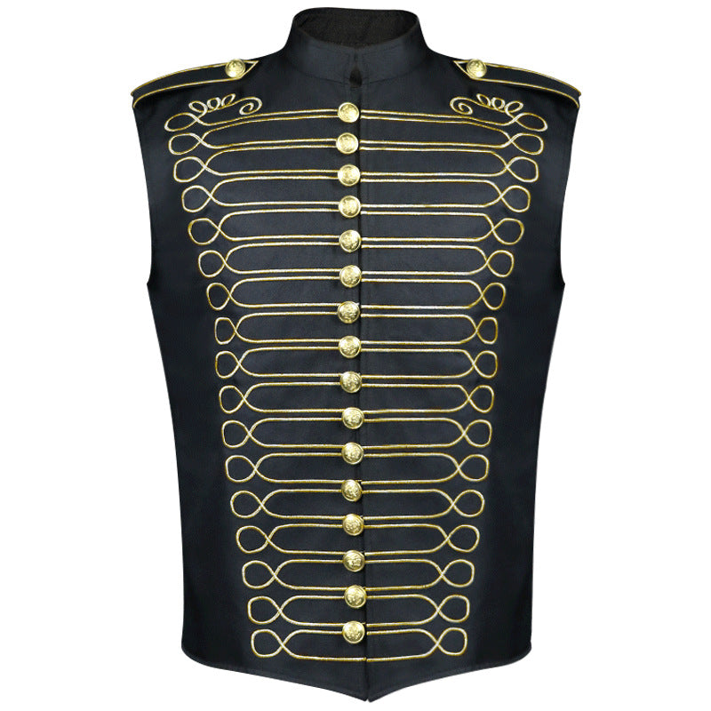 Herren nan militärische Paradejacke mit Zierkordeln und Stehkragen Echo Archiv