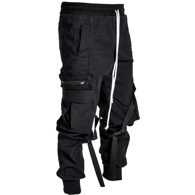 Herren Cargo-Hose mit praktischen Reißverschlusstaschen und elastischem Bund Echoarchiv