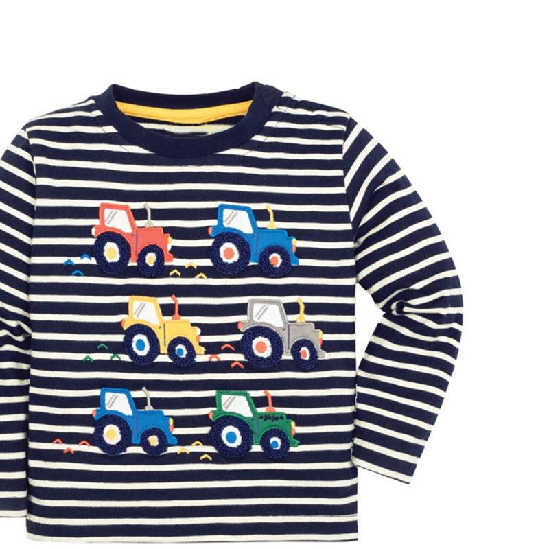 Jungen Langarmshirt mit lustigem Traktor-Motiv Echo Archiv