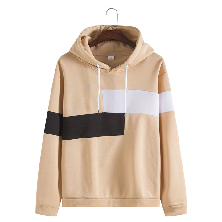 Herren Kapuzenpullover mit stilvoller Blockstreifen-Design und bequemer Passform Echoarchiv