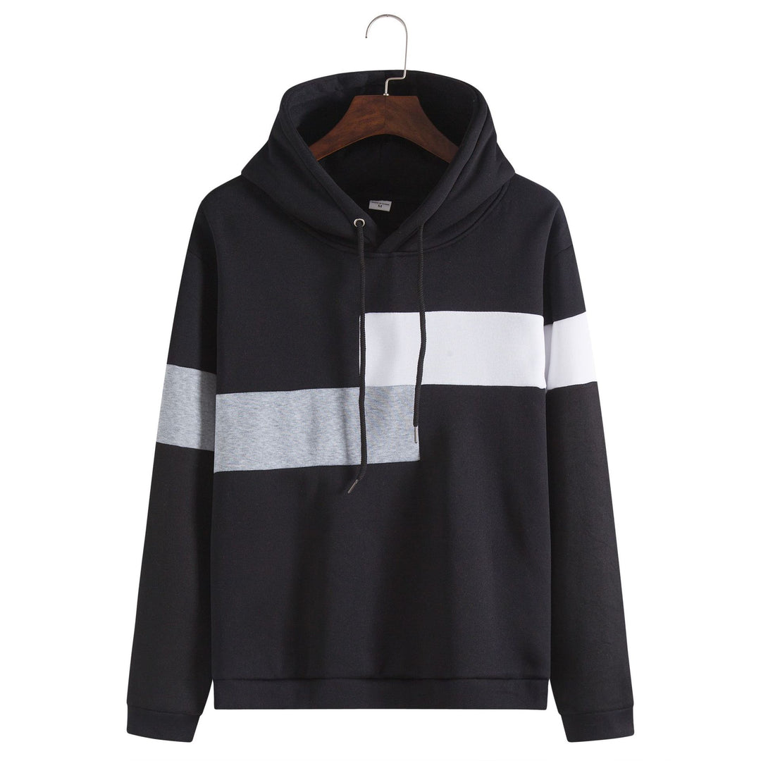 Herren Kapuzenpullover mit stilvoller Blockstreifen-Design und bequemer Passform Echoarchiv