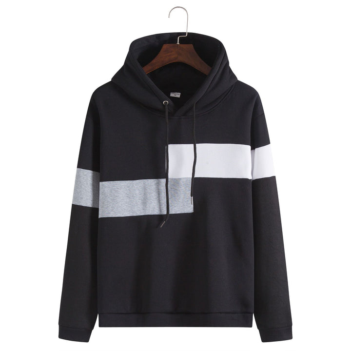 Herren Kapuzenpullover mit stilvoller Blockstreifen-Design und bequemer Passform Echoarchiv