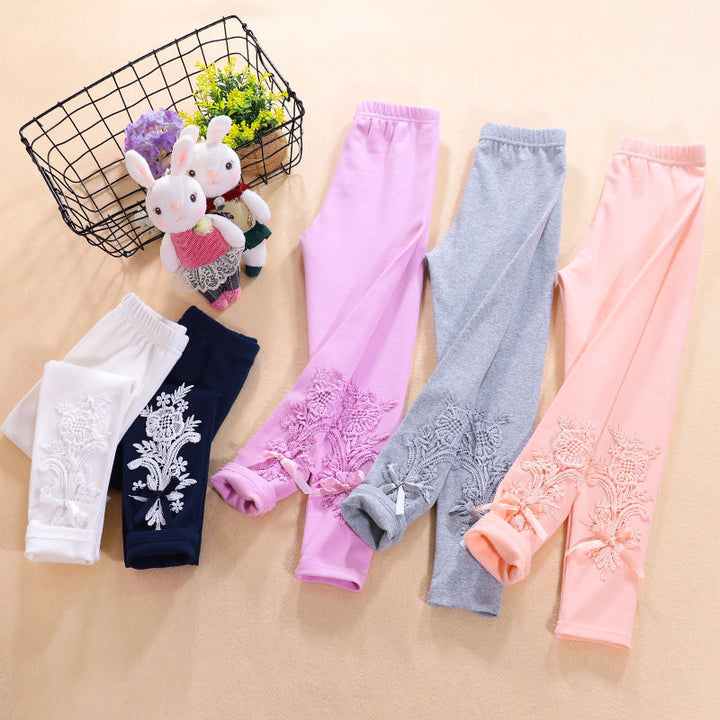 Damen Leggings mit elegantem Blumenstickdesign Echo Archiv