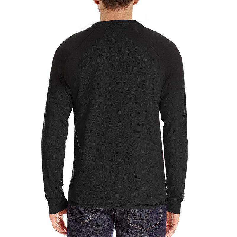 Herren Langarmshirt mit modischem Henley-Ausschnitt und bequemer Passform Echoarchiv