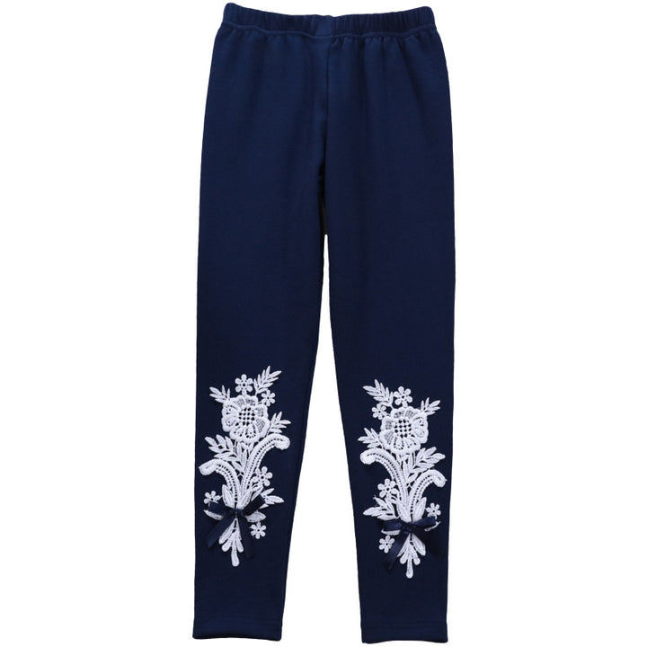 Damen Leggings mit elegantem Blumenstickdesign Echo Archiv