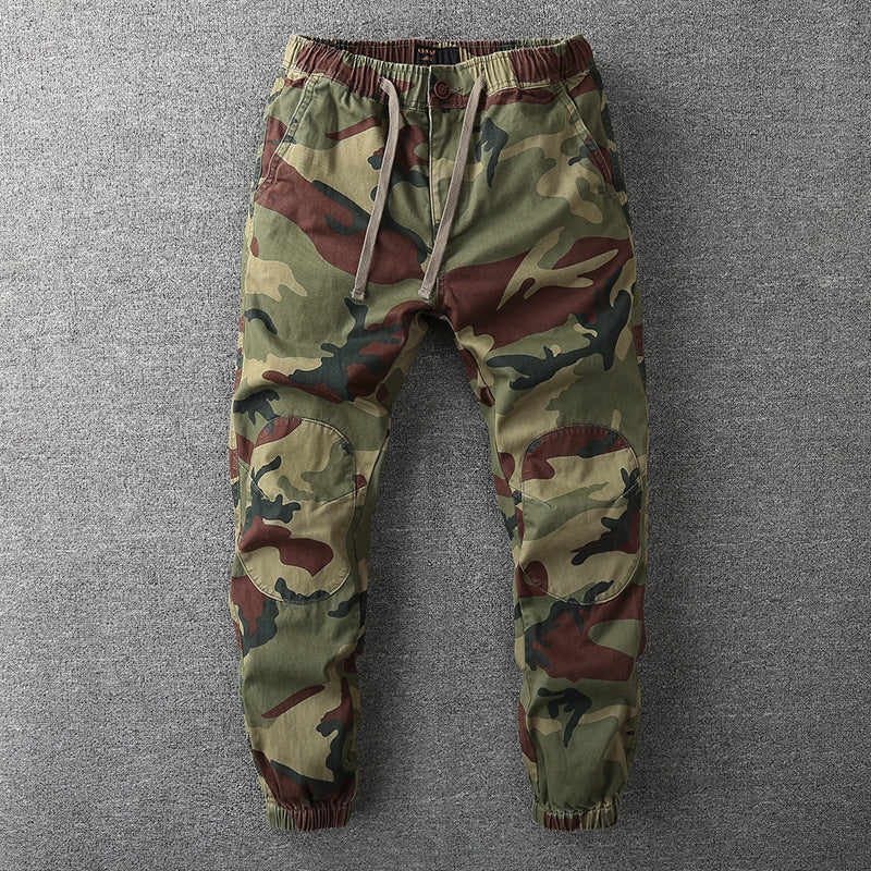 Herren Cargohose im Jogger‑Stil mit elastischem Bund und Knieverstärkung Echoarchiv
