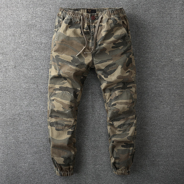 Herren Cargohose im Jogger‑Stil mit elastischem Bund und Knieverstärkung Echoarchiv