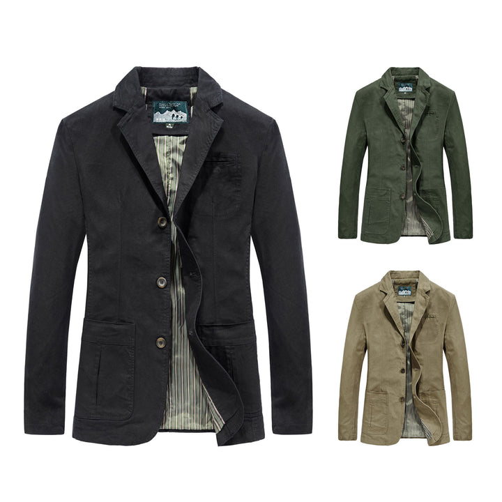 Herren Casual Baumwollblazer Echo Archiv