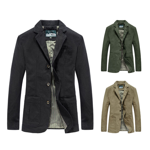 Herren Casual Baumwollblazer Echo Archiv