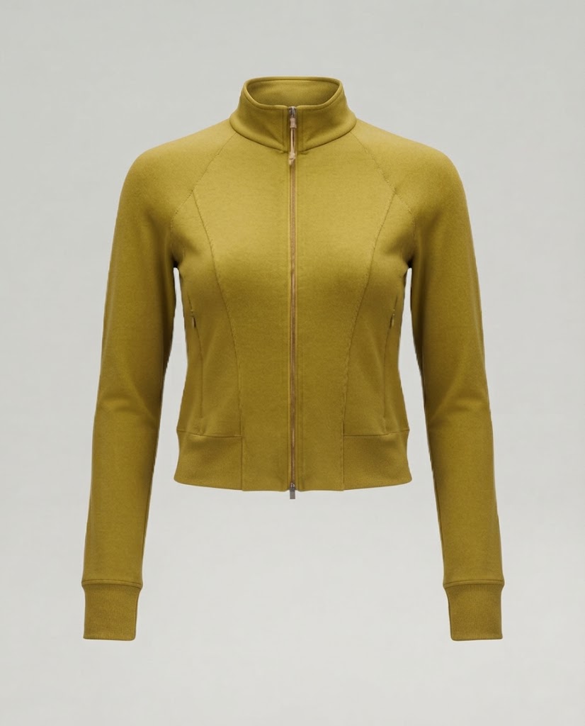 Damen Enganliegende Performance-Fleecejacke mit Stehkragen und Zwei-Wege-Reißverschluss Echo Archiv