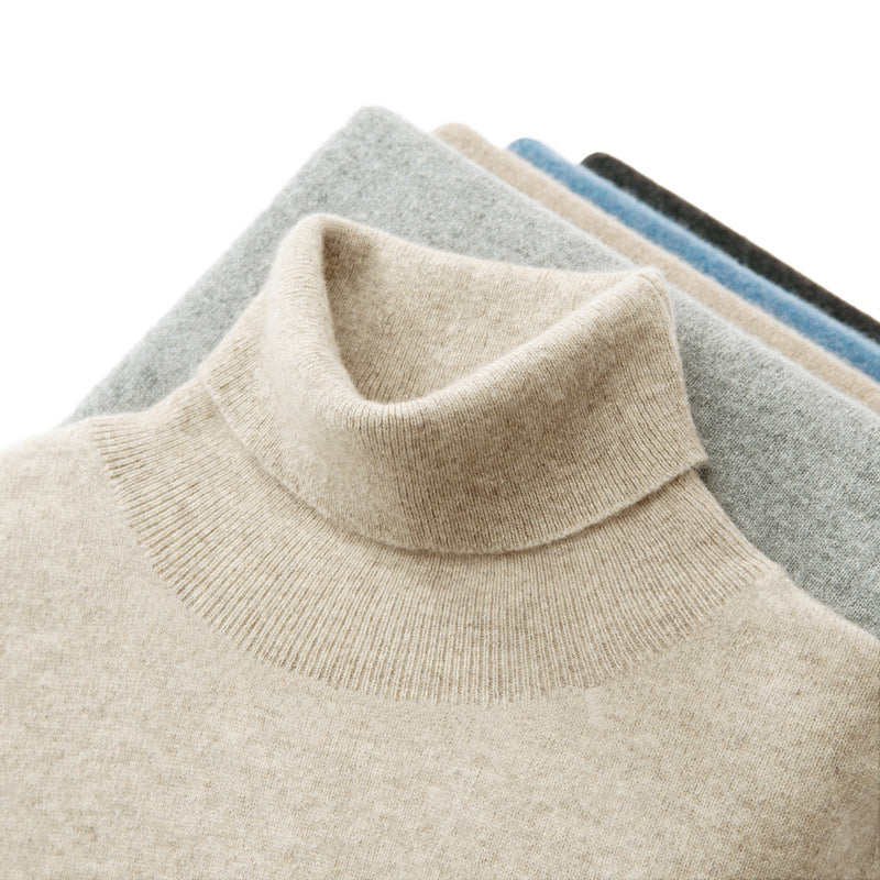 Herren Strickpullover aus 100% Wolle, locker geschnitten