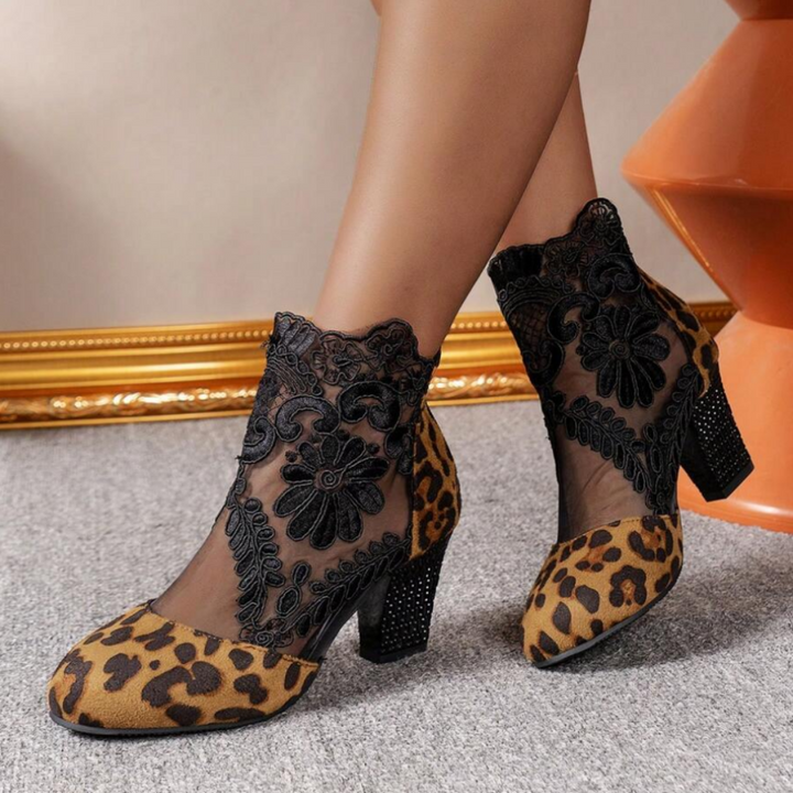 Echoarchiv | Bestickte High-Heel-Stiefel - Trendy FootwEchoarchivr