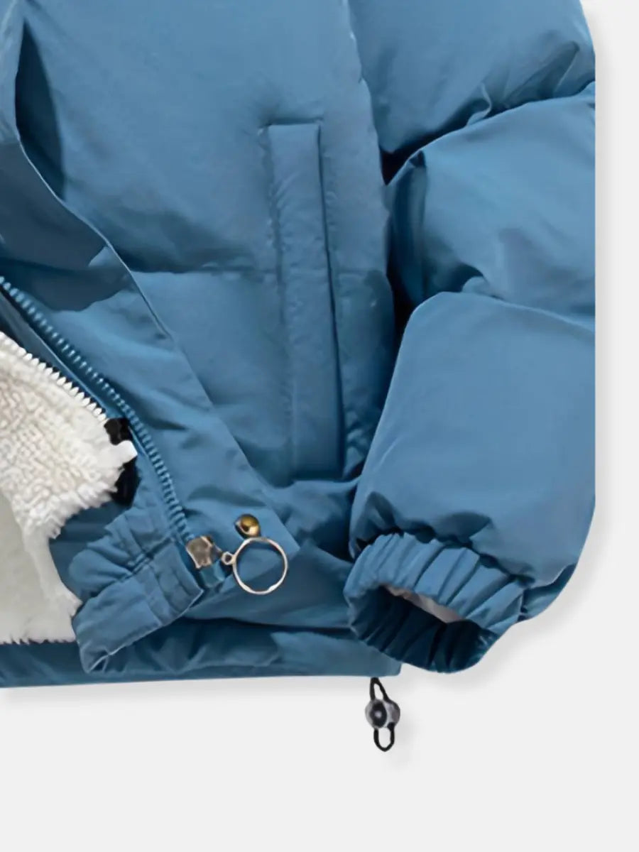 Echoarchiv | Warme Reißverschluss Winterjacke Komfort und Stil für Kalte Tage
