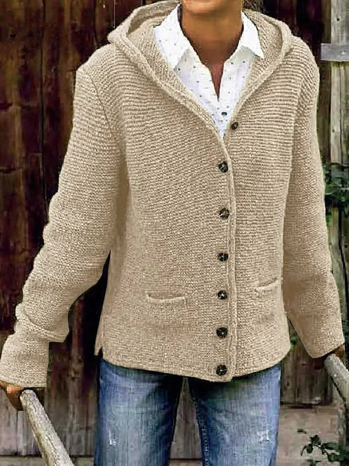 Echoarchiv | Stilvolles Strickjacke mit Kapuze