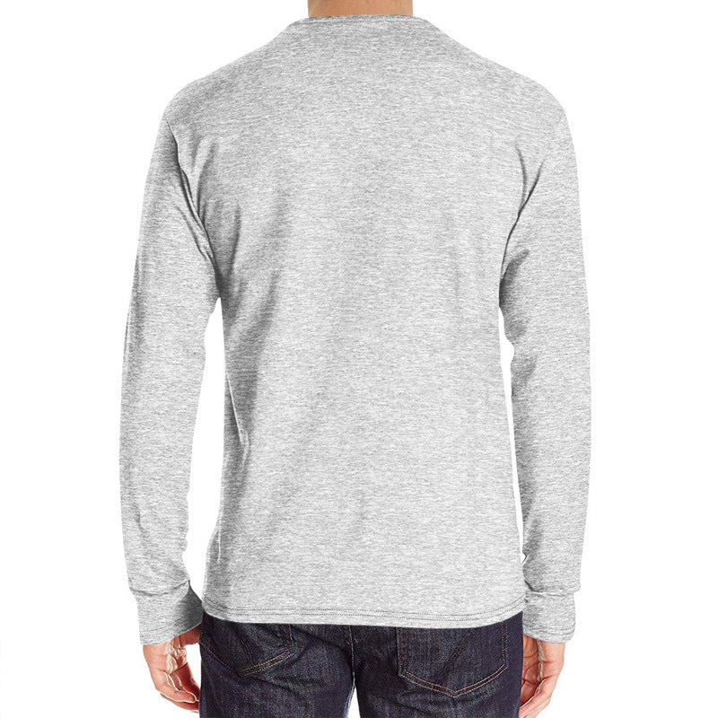 Herren Langarmshirt mit modischem Henley-Ausschnitt und bequemer Passform Echoarchiv