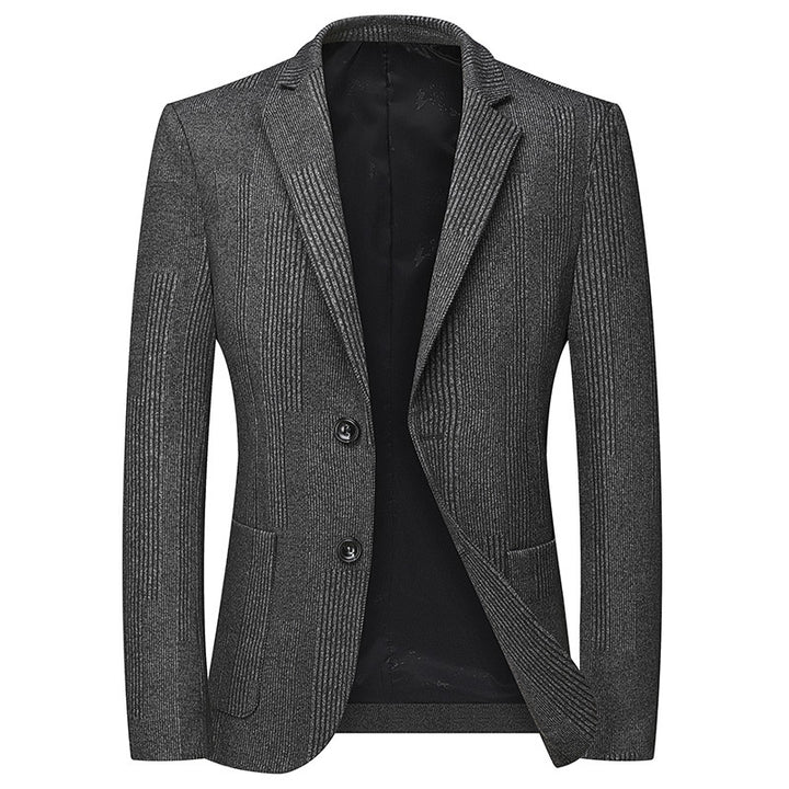 Herren Slim-Fit Blazer im Glencheck-Look mit feiner Struktur und kontrastiertem Innenfutter Echo Archiv