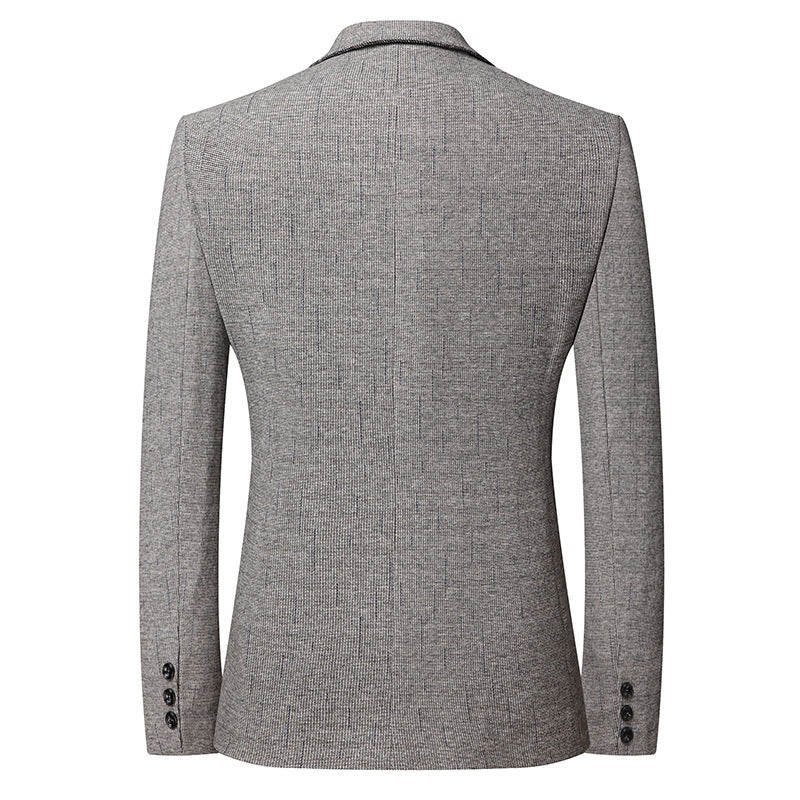 Herren Slim-Fit Blazer im Glencheck-Look mit feiner Struktur und kontrastiertem Innenfutter Echo Archiv