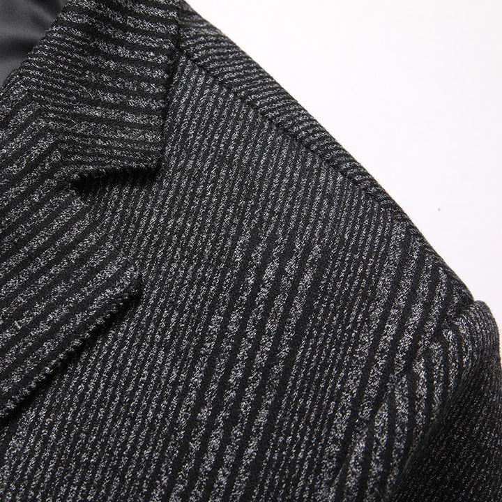Herren Slim-Fit Blazer im Glencheck-Look mit feiner Struktur und kontrastiertem Innenfutter Echo Archiv