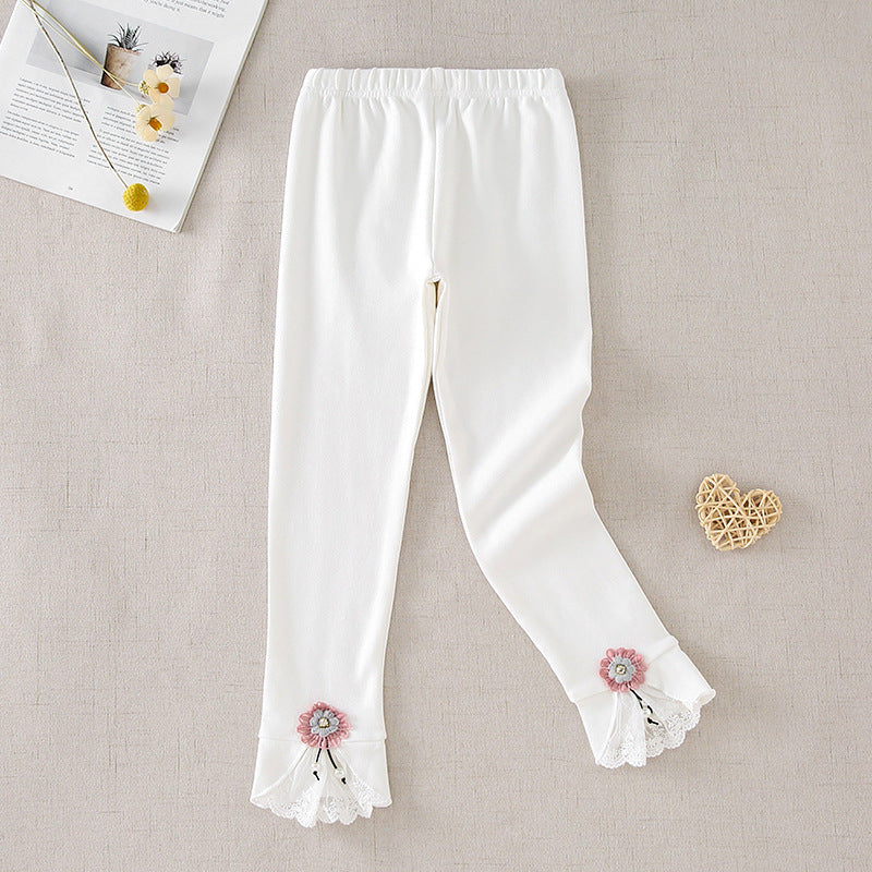 Damen Leggings mit dekorativen Rüschendetails Echo Archiv