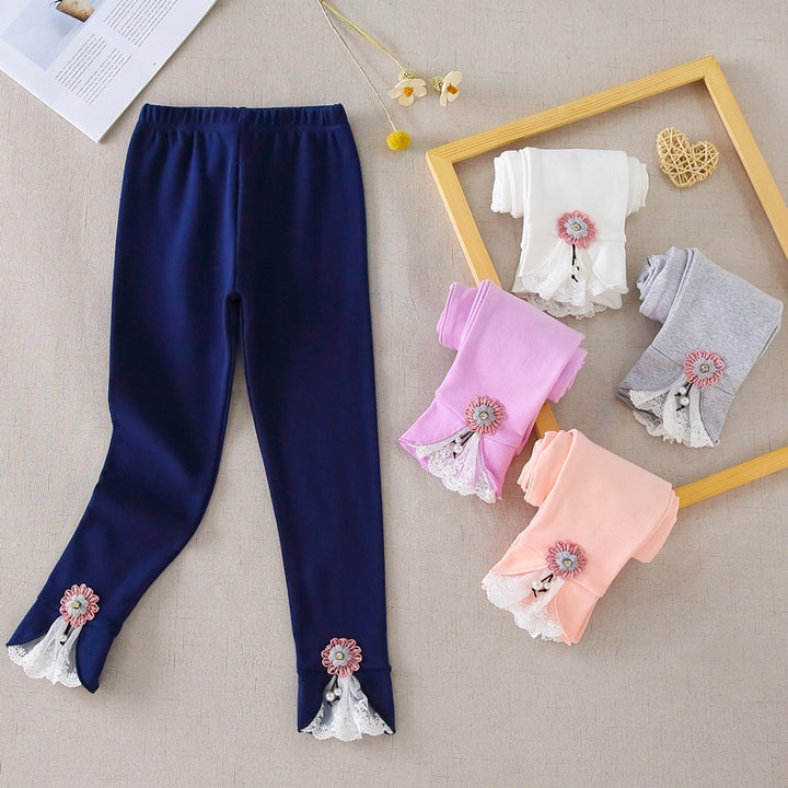 Damen Leggings mit dekorativen Rüschendetails Echo Archiv