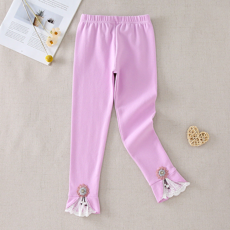 Damen Leggings mit dekorativen Rüschendetails Echo Archiv