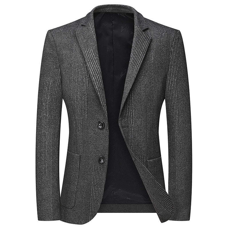 Herren Slim-Fit Blazer im Glencheck-Look mit feiner Struktur und kontrastiertem Innenfutter Echo Archiv