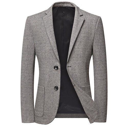 Herren Slim-Fit Blazer im Glencheck-Look mit feiner Struktur und kontrastiertem Innenfutter Echo Archiv