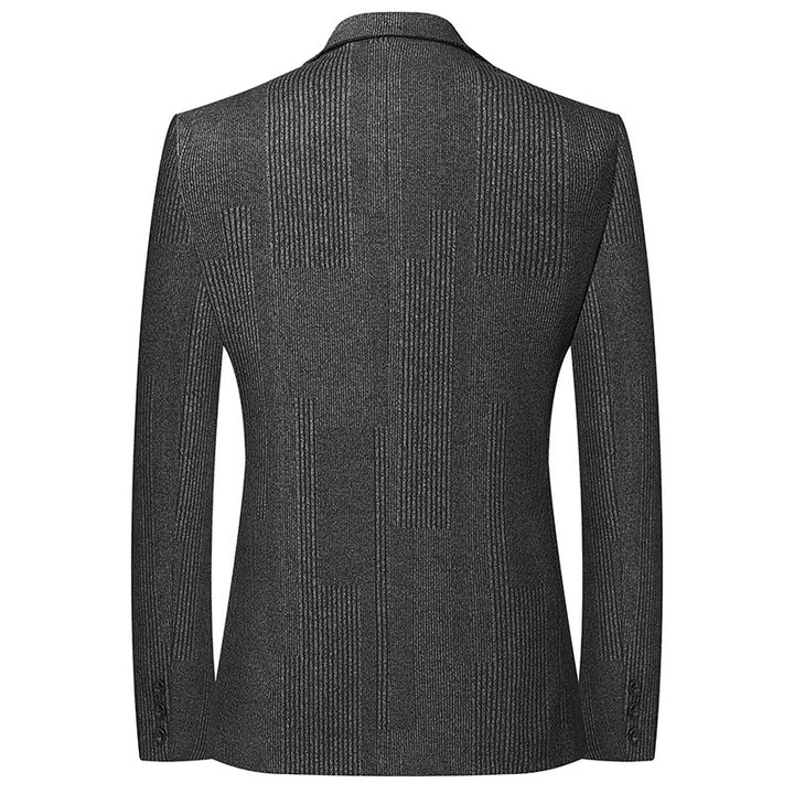 Herren Slim-Fit Blazer im Glencheck-Look mit feiner Struktur und kontrastiertem Innenfutter Echo Archiv