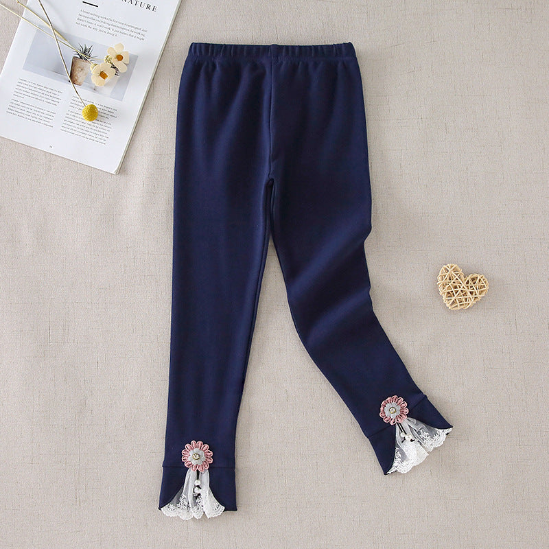 Damen Leggings mit dekorativen Rüschendetails Echo Archiv