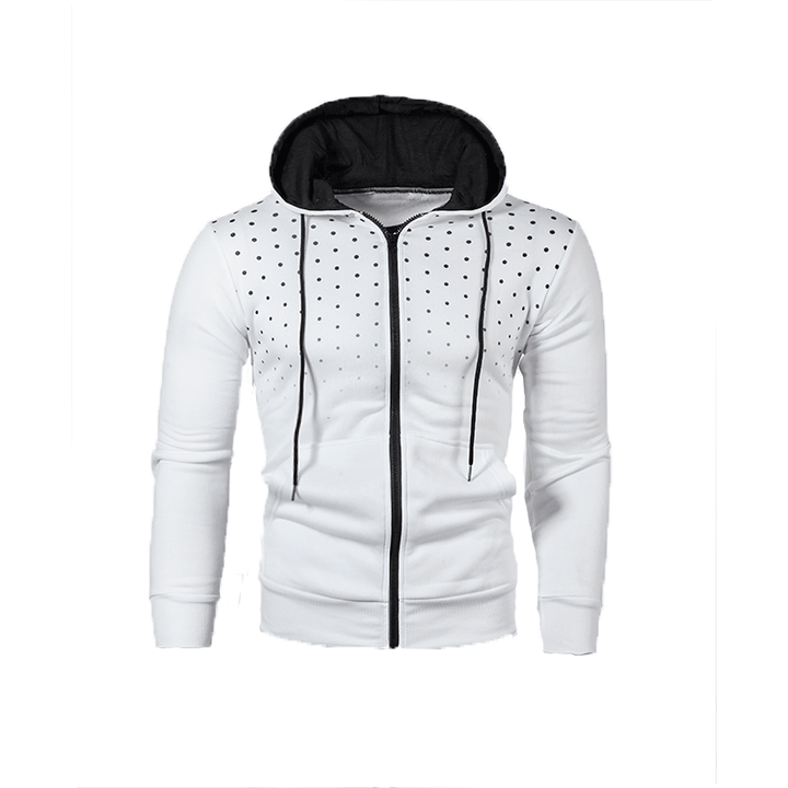 Herren Sportlicher Kapuzenpullover mit innovativem Lochmuster und praktischem Reißverschluss Echoarchiv