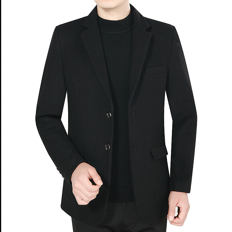 Herren Elegantes Wollmix-Sakko mit Slim Fit und Reverskragen – Tianoro