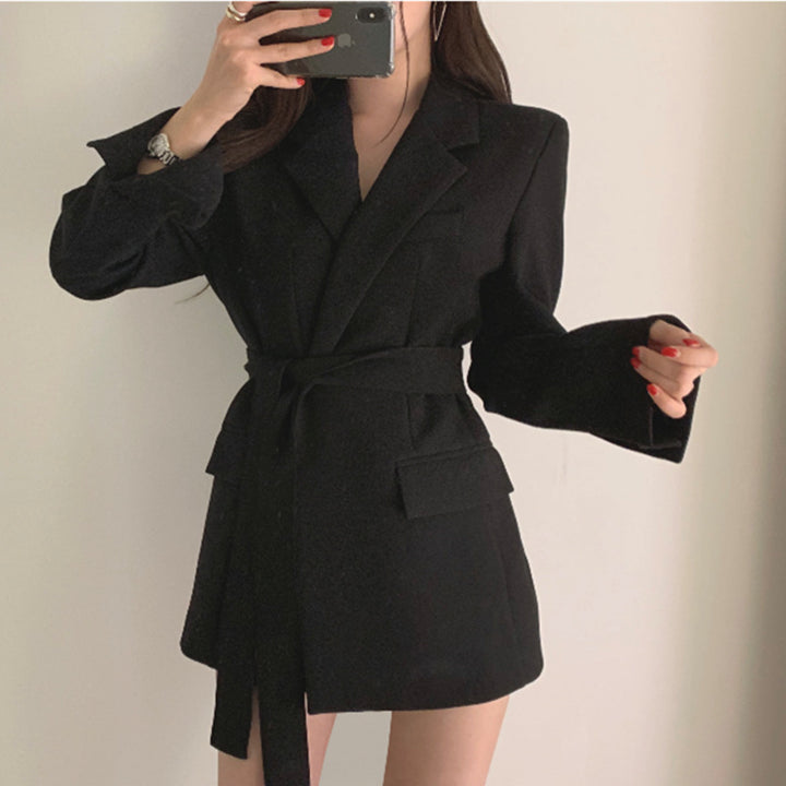 Damen Elegantes Blazer-Kleid mit Gürtel Echo Archiv